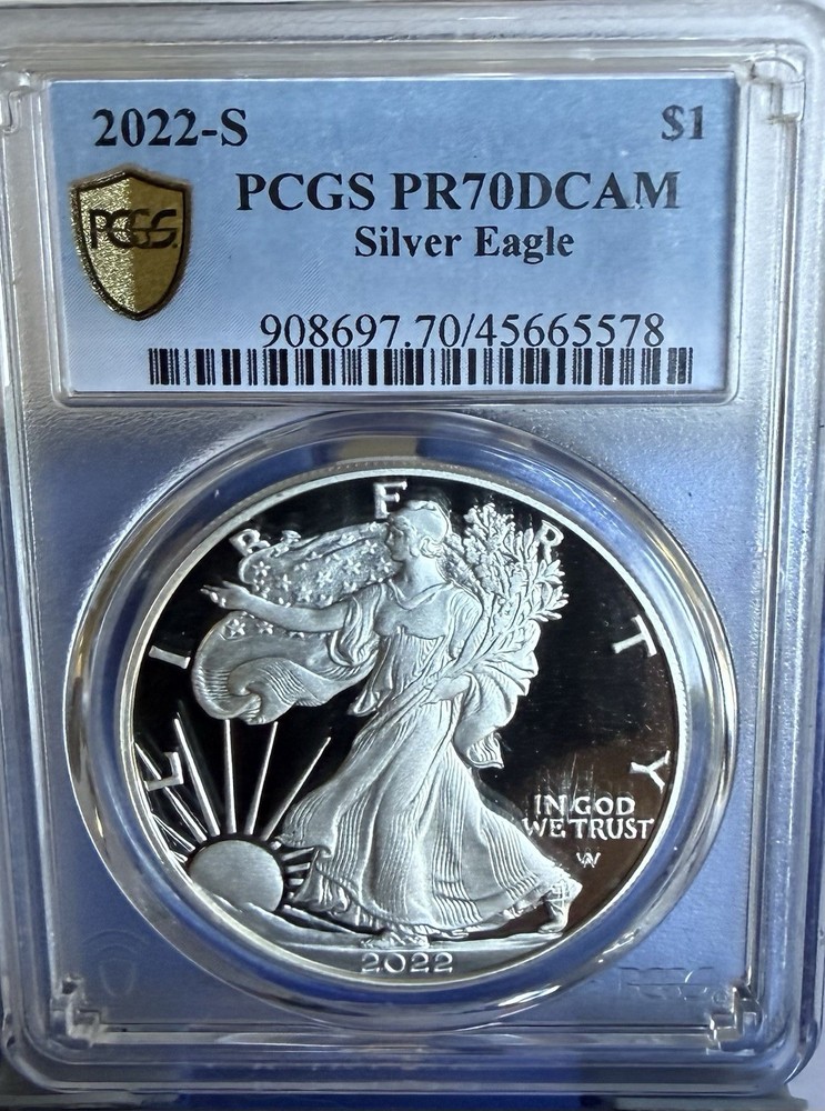2022-S Proof $1 American Silver Eagle PCGS PR70DCAM