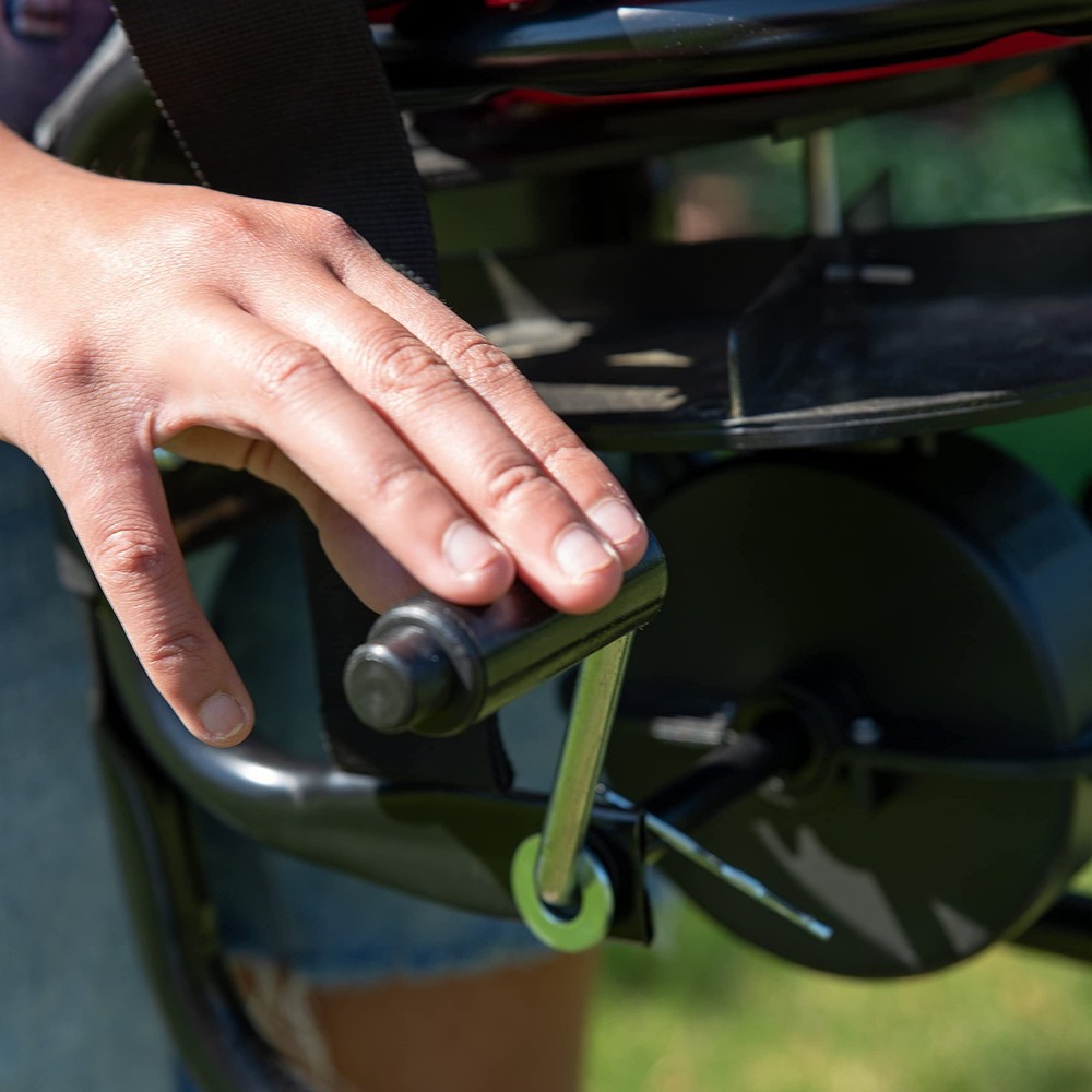3100 40 LB Professional Chest Mount Hand Crank Broadcast Spreader Including E...