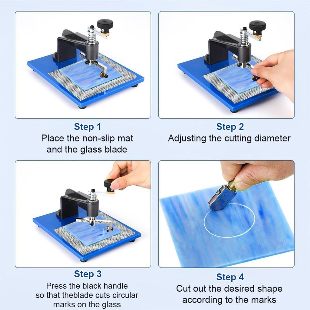 Glass Circular Cutting Tool Circle Cutter Multifunctional Hand Tool for Mirrors