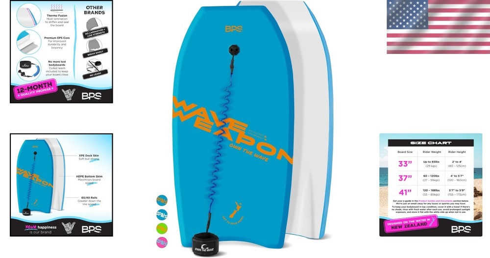 Lightweight Bodyboard with EPS Core for All Ages