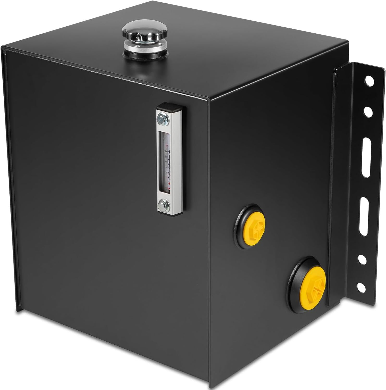 15-Gallon 14 Gauge Steel Hydraulic Fluid Reservoir Tank with Fill Cap Temp Gauge