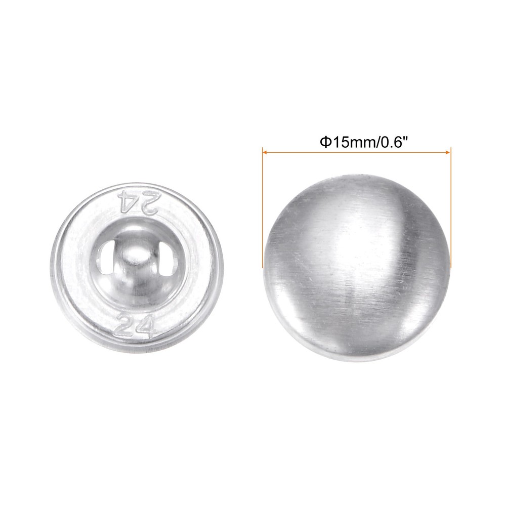 500 Set Button Supplies 24L(15mm/0.6") for Button Maker Machine