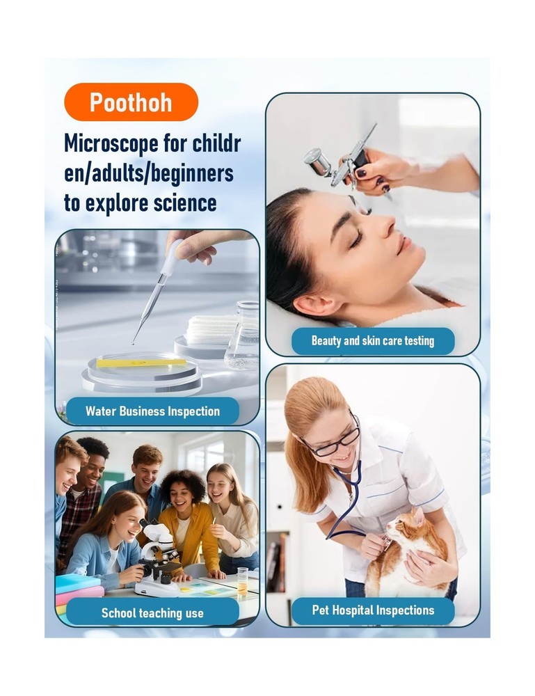 Binocular Compound Microscope 40X-2000X, Research Grade Professional Microsco...