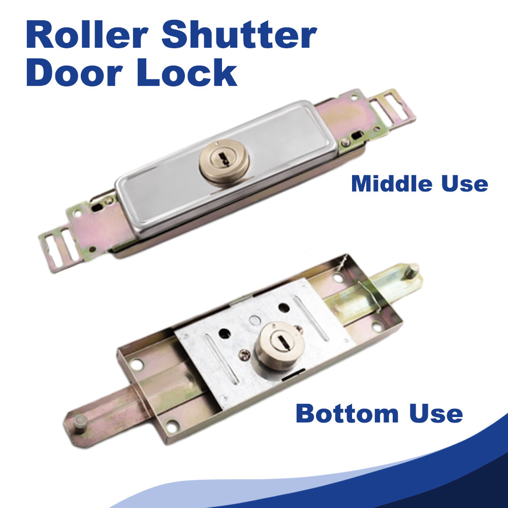 Rolling Shutter Door Keyway Roller Latch Lock Garage Replacement Centre/Bottom