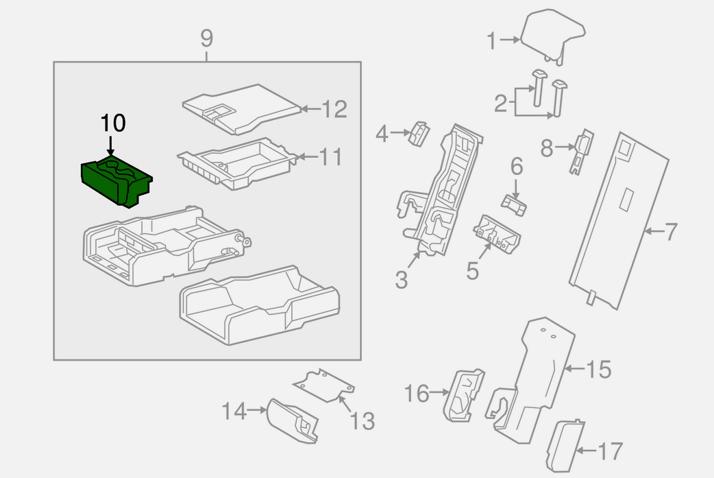 Genuine Lexus RX 2016-2022 Lexus Cup Holder 66990-0E020-C0