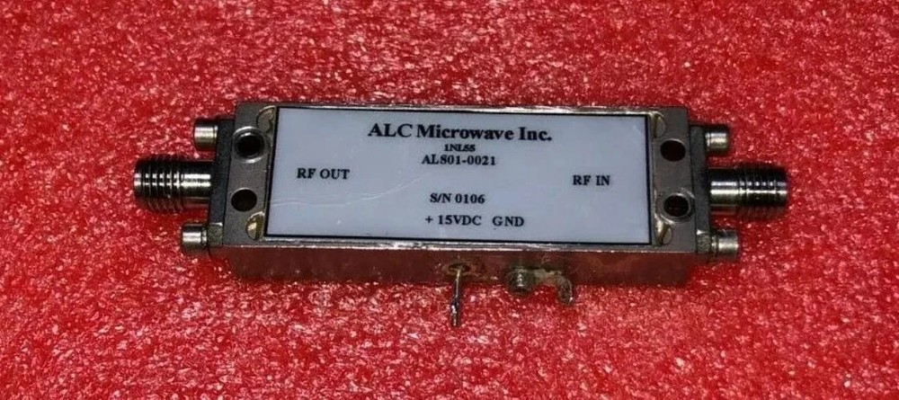 MICROWAVE AMPLIFIER 2.7-13Ghz +26 DBM Gain 50 Db TESTED