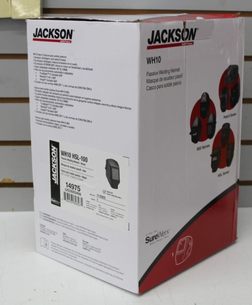 Jackson Safety WH10 14975 Passive Welding Helmet HSL-100 NEW BULK DISCOUNTS!!