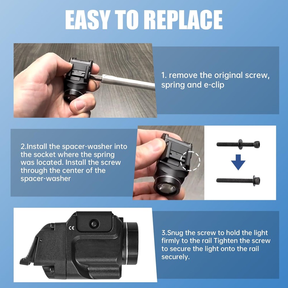 Screw Kit Replacement for StreamLight TLR7, 7A, 7 SUB, 8, 8A, 9, 10, RM, RM...