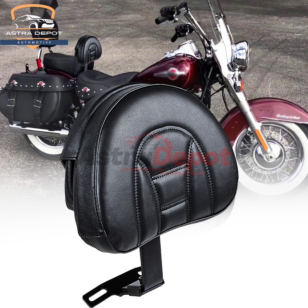 Driver Rider Backrest for Harley Fatboy Heritage Softail Classic FLSTC 2007-2017