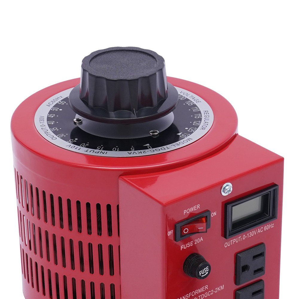 2KVA Red Digital Display Voltage Regulator Automatic Voltage Regulator TDGC2-2KM
