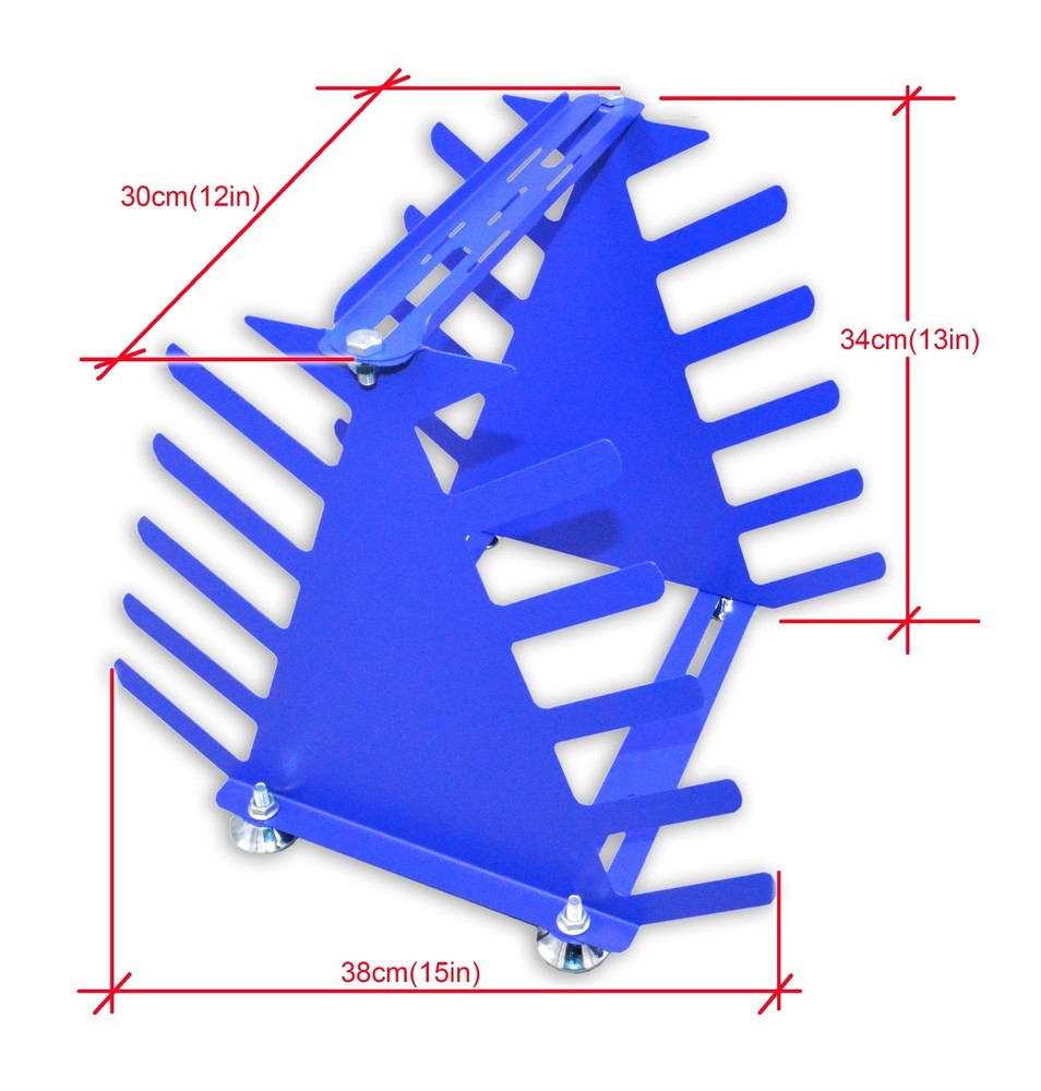 Screen Printing Squeegee/Spatulas Holder Desktop Shelving Tool Rack 5 Layers