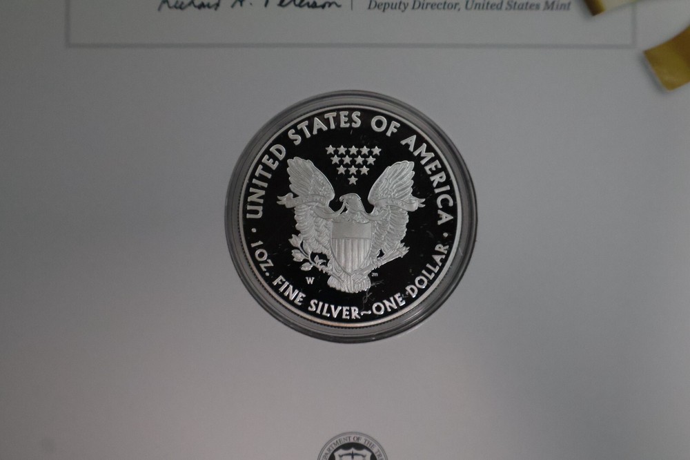 2014 W PROOF SILVER EAGLE CONGRATULATION SET - LOW MINTAGE/CLEAN EAGLE