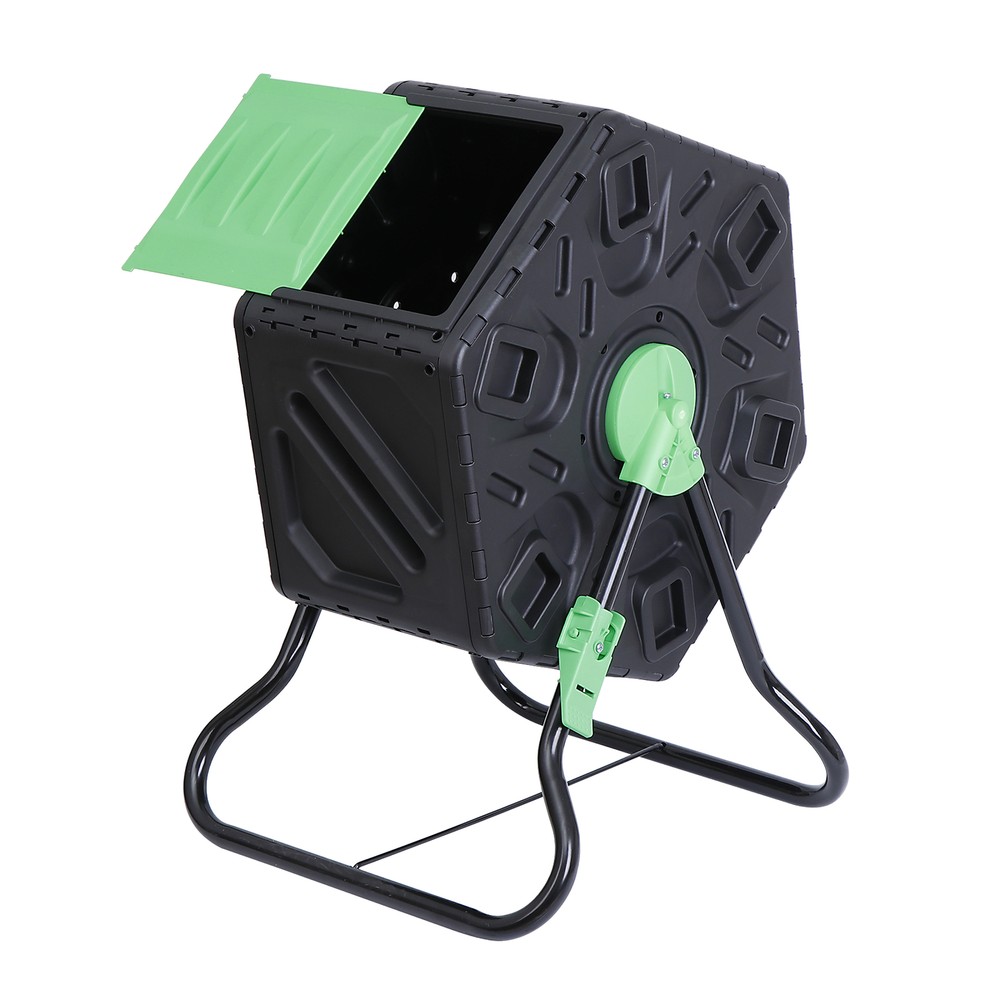 18.5 gallons Compact Single Chamber Outdoor Compost Bin Tumbling Composter