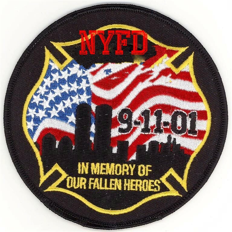 91101 Memory Fallen Heroes WTC NY Fire Department Patch