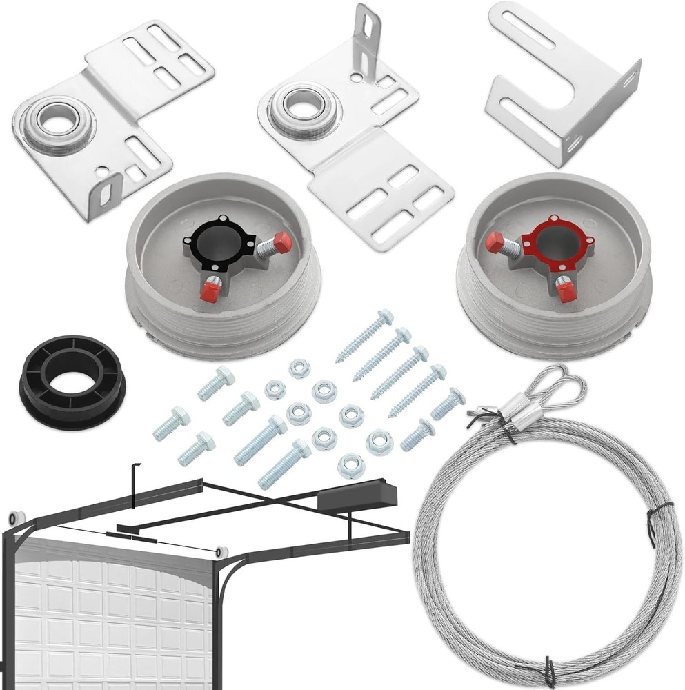 Durable Garage Door Torsion Spring Kit with Rust-Proof Components for Longevity