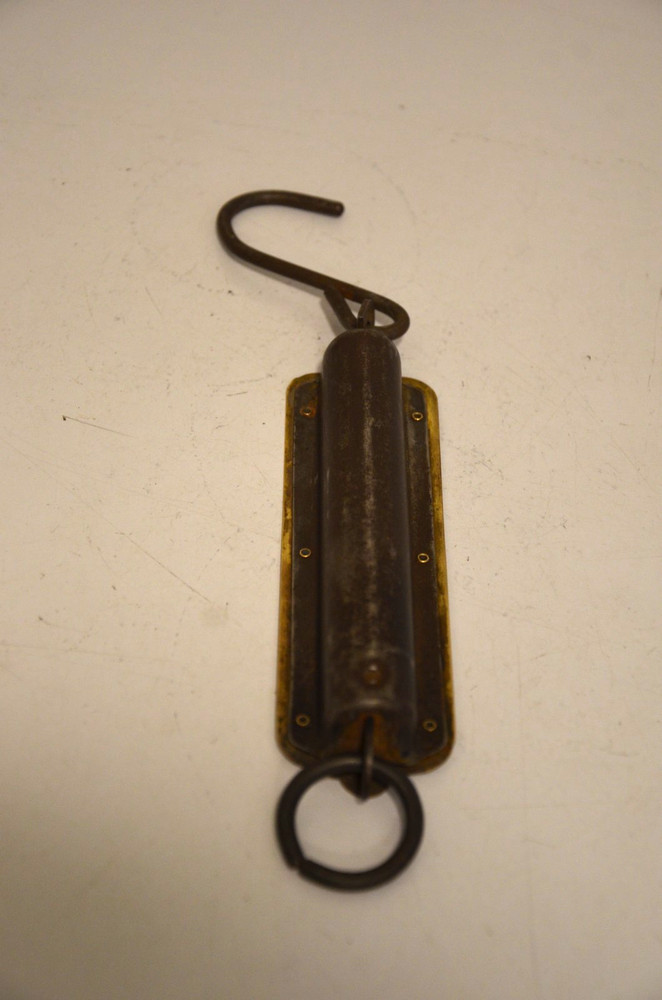 Vintage Brass John Chatillon & Sons hanging scale