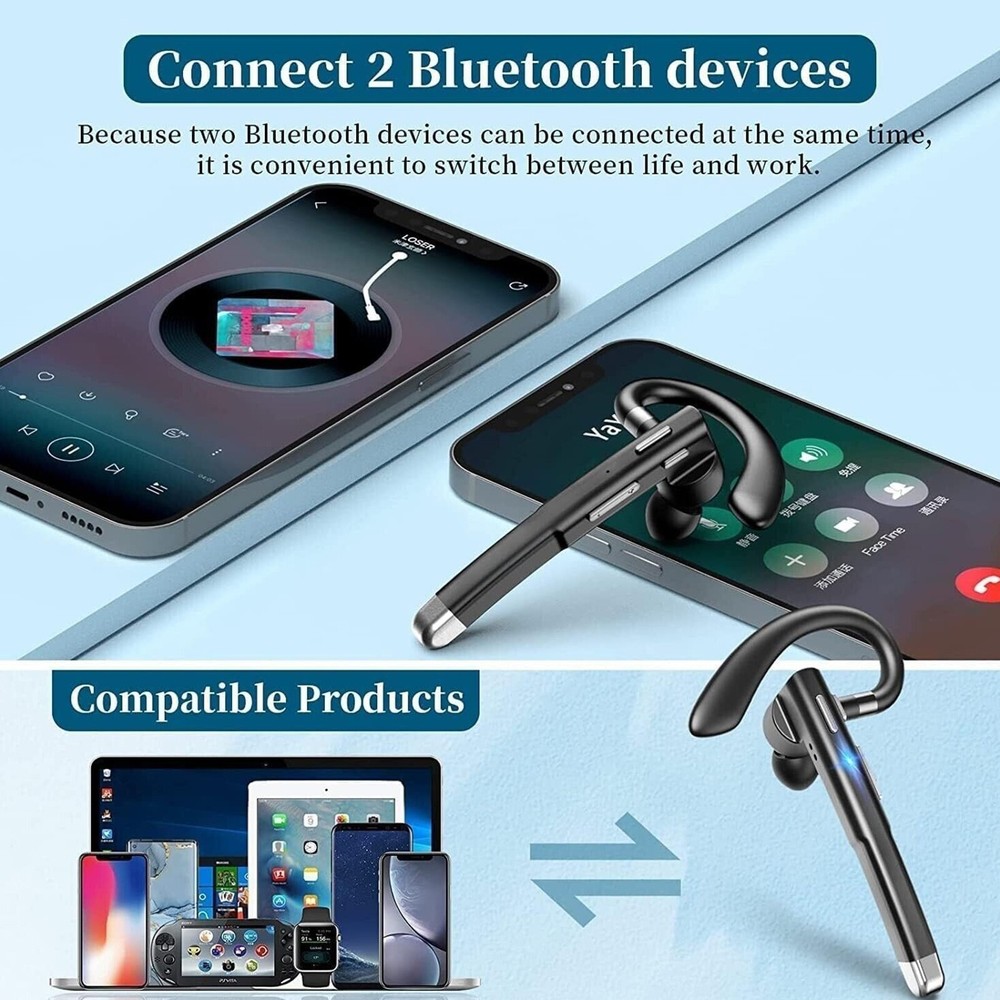 Connectivity Technology Wireless Mic Bluetooth Noise Cancelling Headset Earpiece