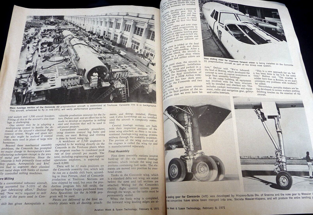 71 Aviation Week & Space Technology Supersonic Concorde Propulsion Avionics Test