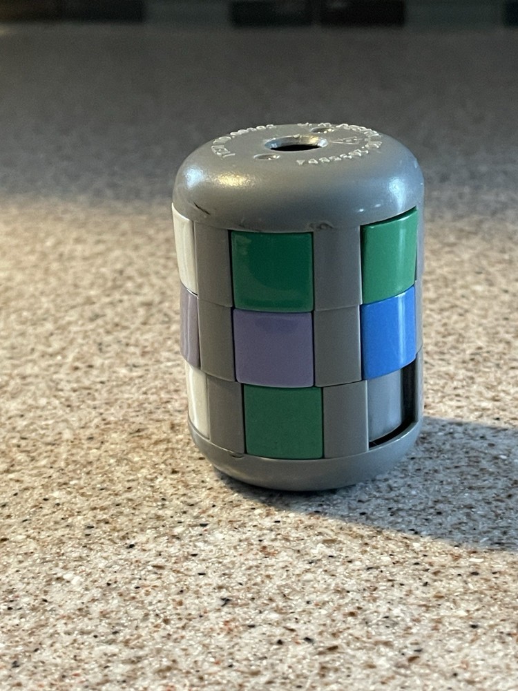 Magic Puzzle Cylinder Pencil Sharpener Vintage