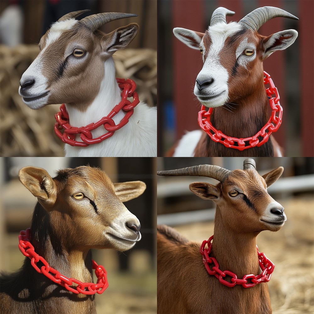 Plastic Chain 100 Foot 2" Safety Chains White Plastic Chains