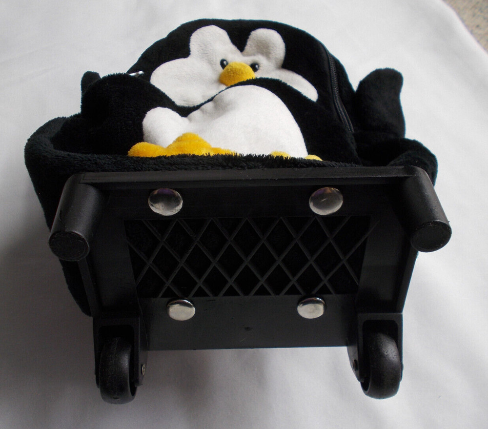 Penguin Plush Roller Backpack