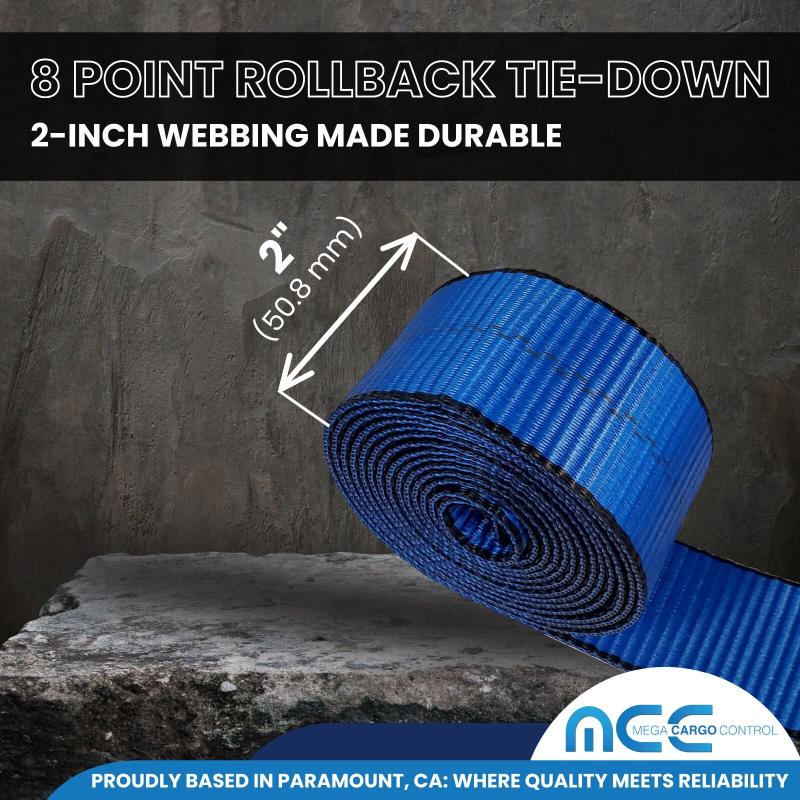 8 Point Roll Back Tie Down System w/ Chain Ends for Car Hauler Carrier Tow Truck