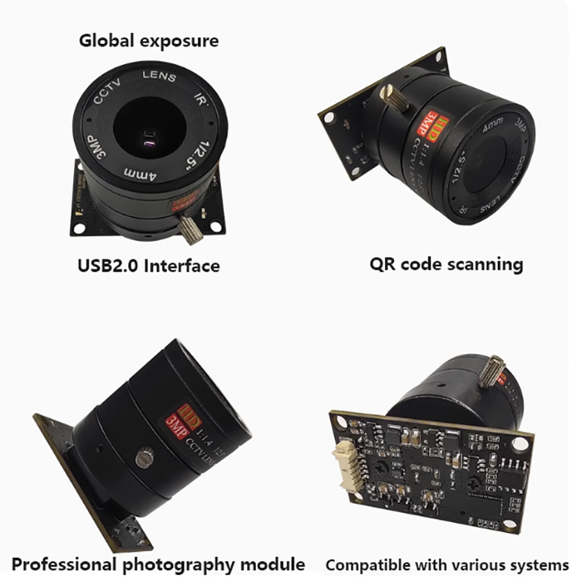 USB Camera Module OV9281 720P Global Shutter Module Global Exposure UVC Webcam