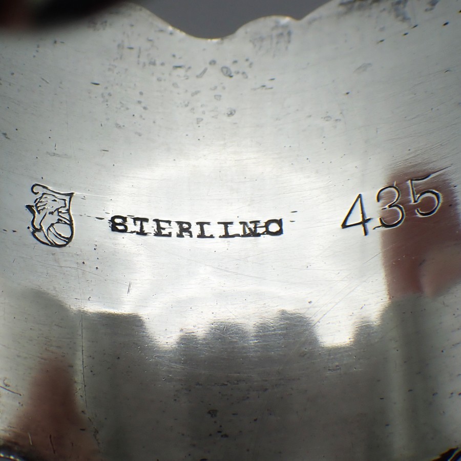 Shell Scroll Napkin Ring Towle Sterling Silver Mono Stella