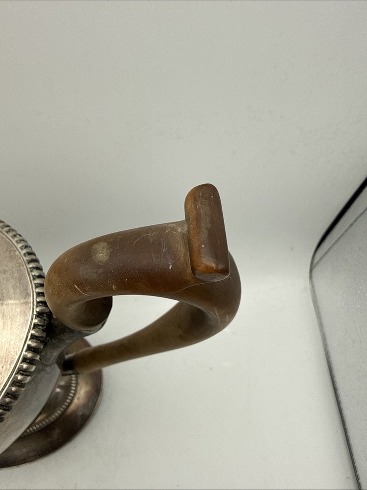 Vintage Silver And Copper Large Teapot