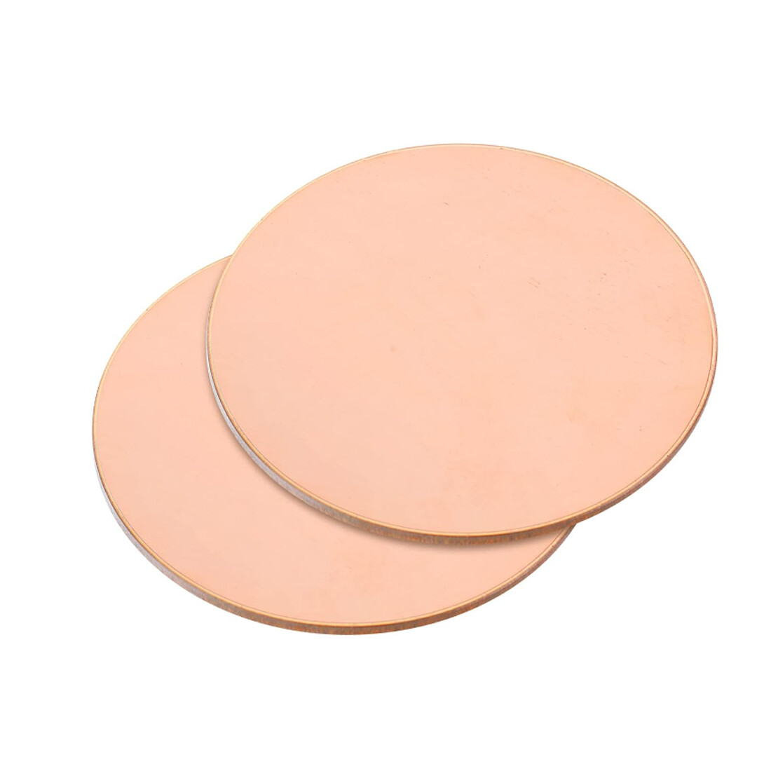 T2 Solids Pure Copper Discs Blanks Metal Round Sheets OD Ø10~300mm Thick 0.3~4mm