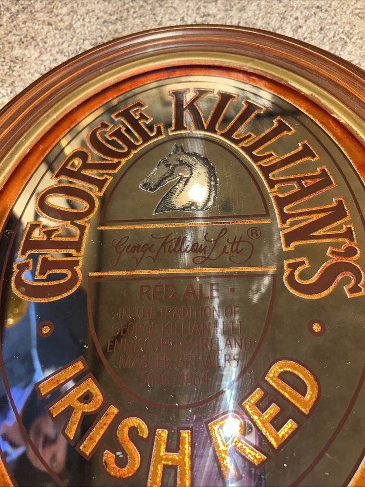 1981 GEORGE KILLIAN’S IRISH RED OVAL MIRROR