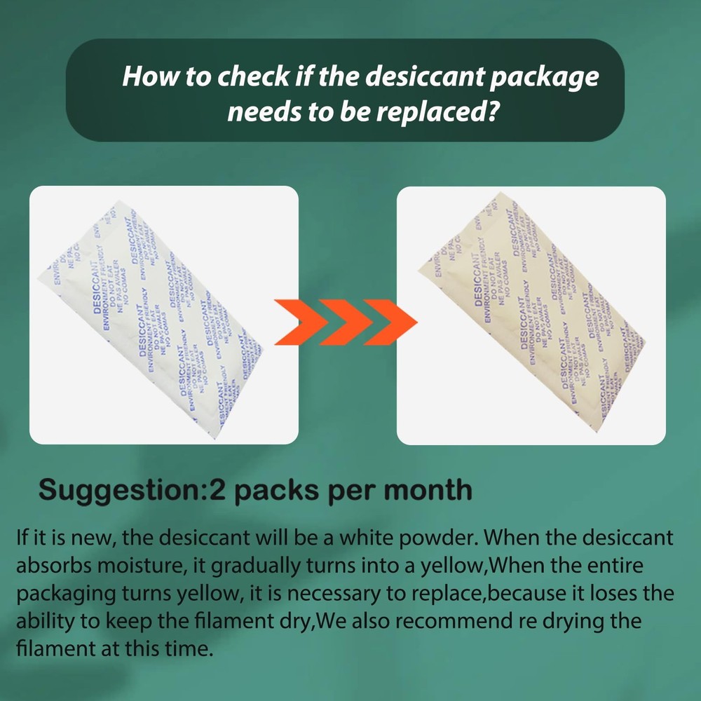 JUUPINE 3D Printer Accessories - Filament desiccant, desiccant