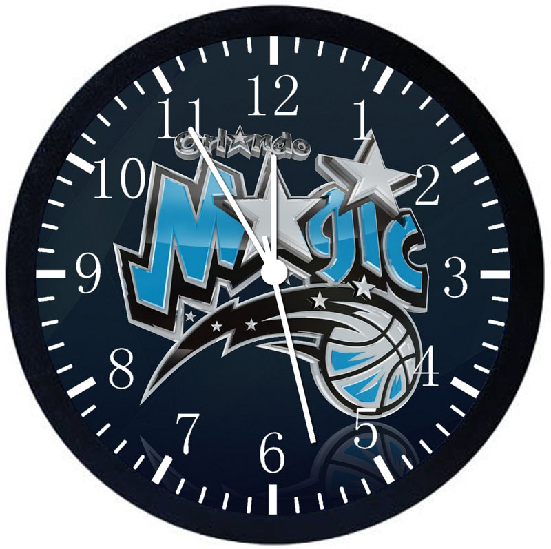 Orlando Magic Black Frame Wall Clock Nice For Decor or Gifts E167