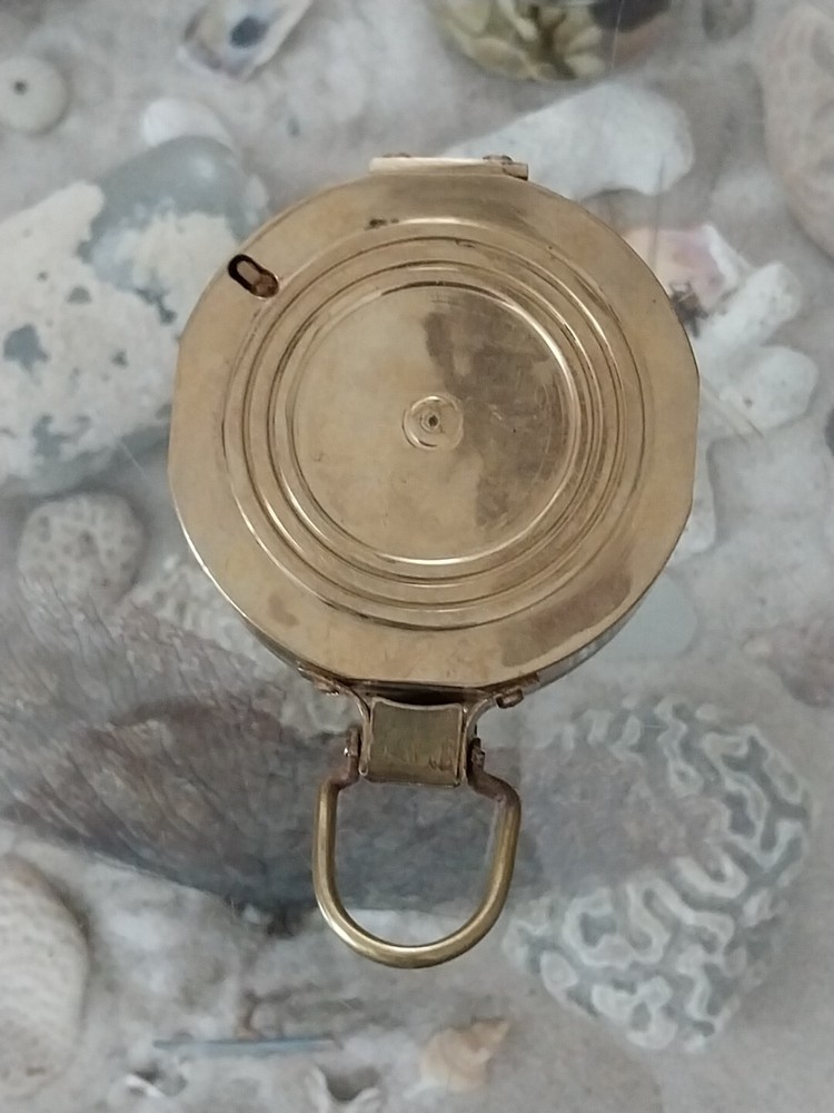 NAUTICAL SOLID BRASS CLINOMETER MARITIME FOLDING COMPASS INSTRUMENT REPLICA