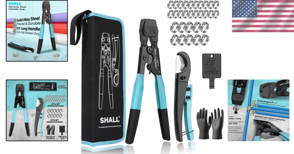 Universal Pex Crimp Tool for Plumbing Installations
