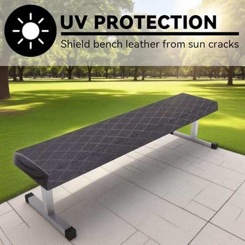 Klmnop Weight Bench Cover, Dustproof Scratch-Resistant Workout Bench Black