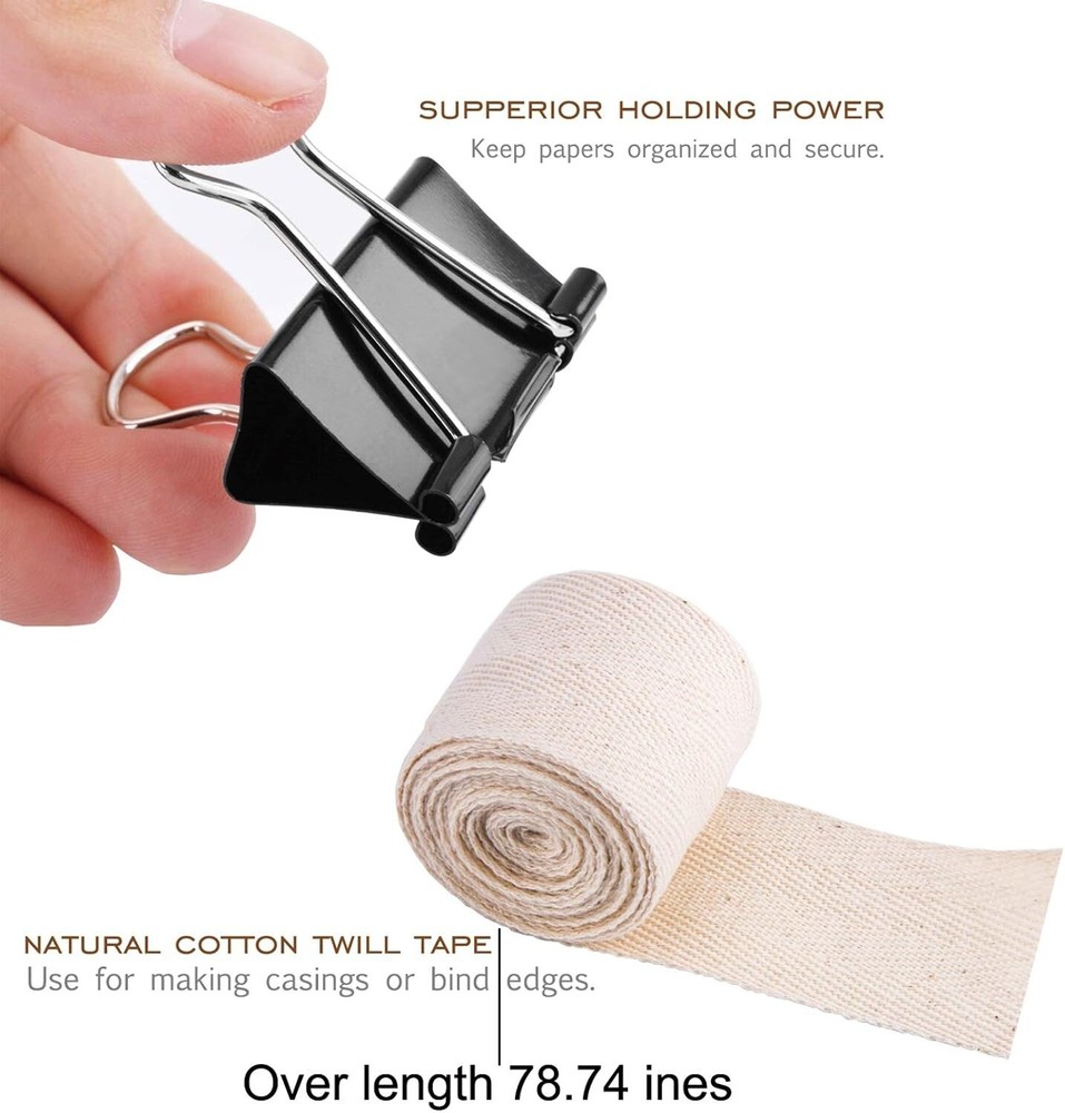 Bookbinding Kit Supplies Set with Bone Folders Needles Thread Glue Ruler