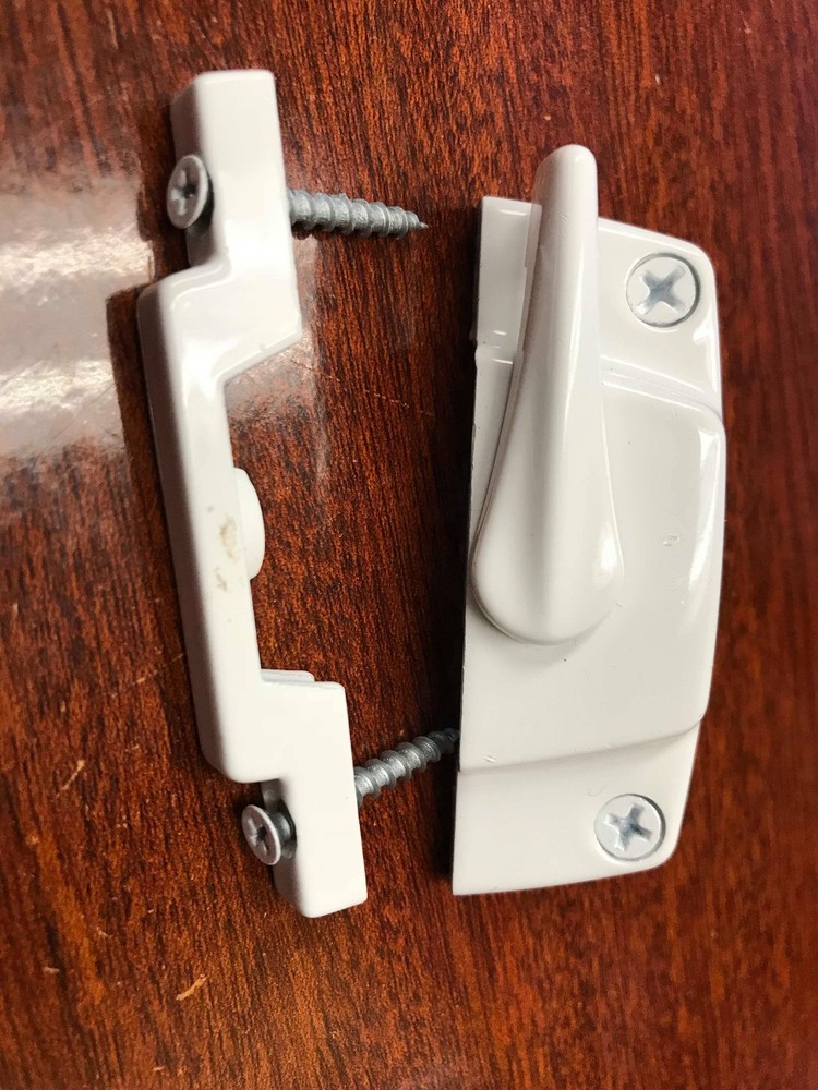 ALUMINUM WINDOW LOCKS (WHITE)