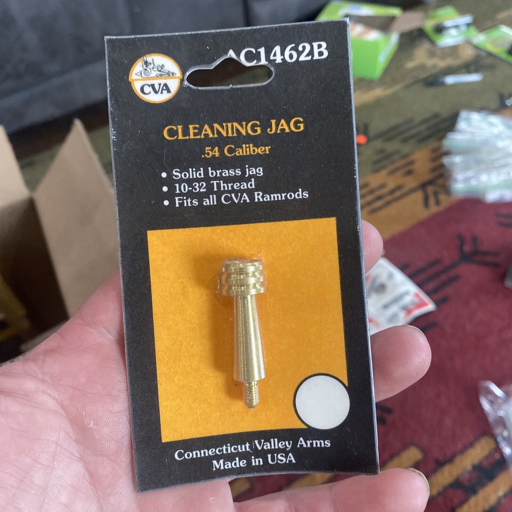 CVA Cleaning Jag .54 Cal Solid Brass Jag 10-32 Thread (AC1462B)