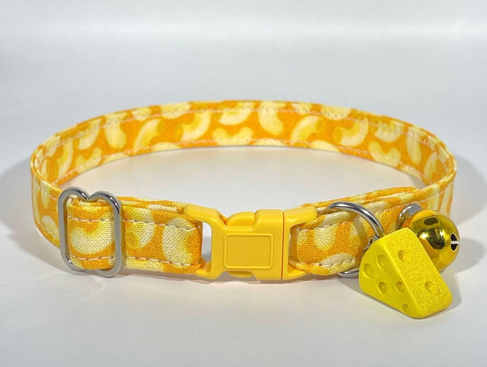 Cat Collar- "Mac and Cheese" Adjustable Breakaway Safety Quick-Release Collar