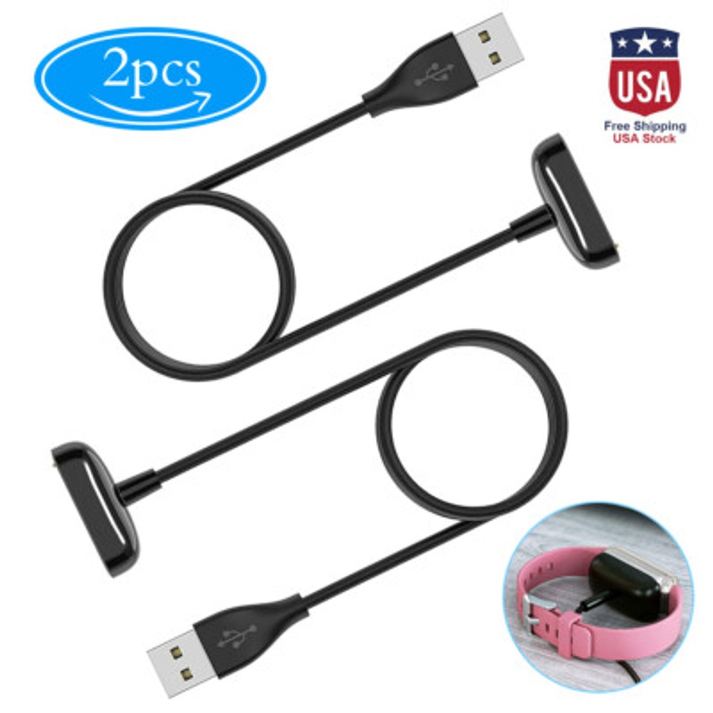 2 Pack Charging Cable USB Charger Charging Cord for Fitbit Charge 5