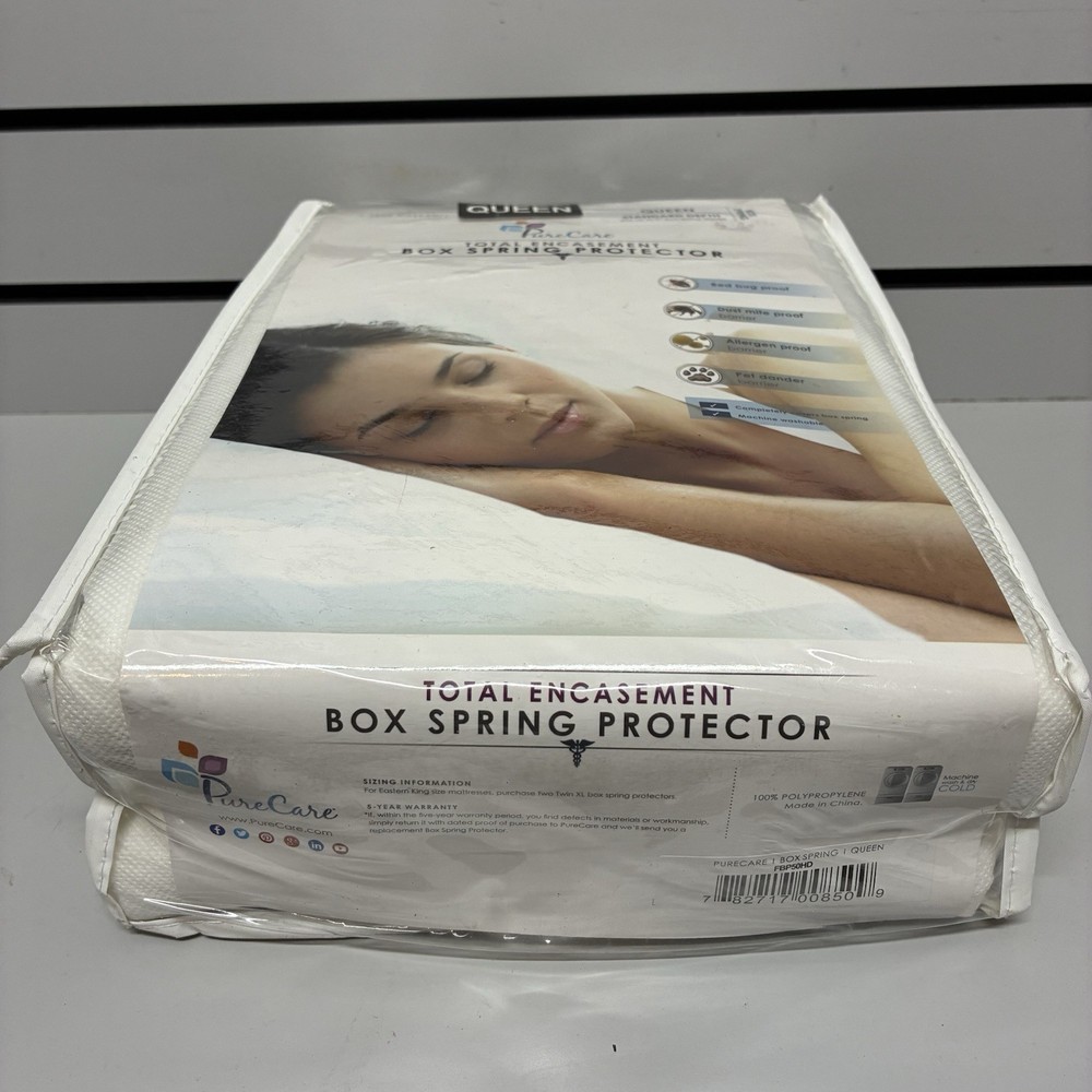 PureCare Total Encasement Box Spring Protector Queen