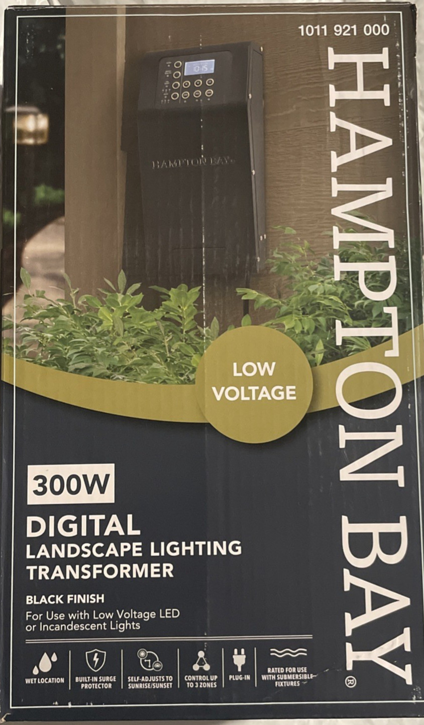 Hampton Bay 300-Watt Digital Landscape Lighting Transformer