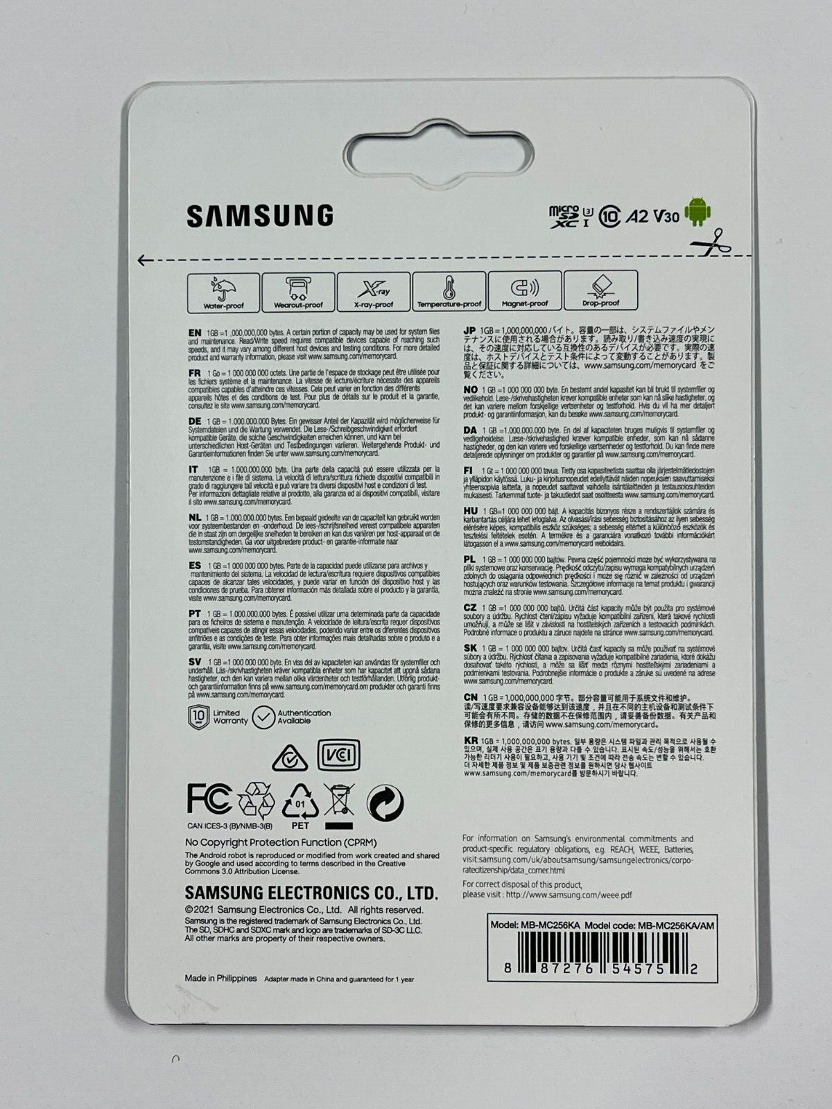 New SAMSUNG EVO Plus 256GB microSDXC Flash Card w/ Adapter MB-MC256KA/AM