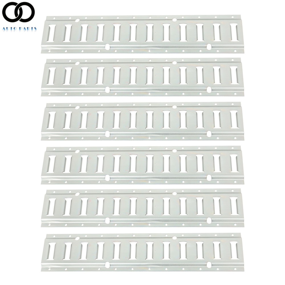 For Trailers Secure Load 6 Pack 2' E Track Tie Down Rail Kit Galvanized Steel