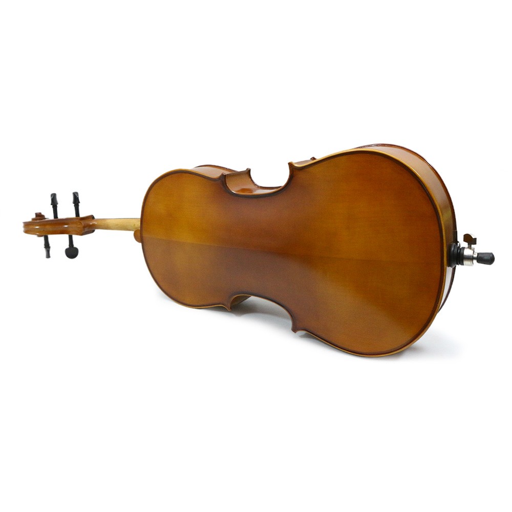 4 String Cello1/8 Flamed Solid Wood Beginner Handmade Cello With Parts