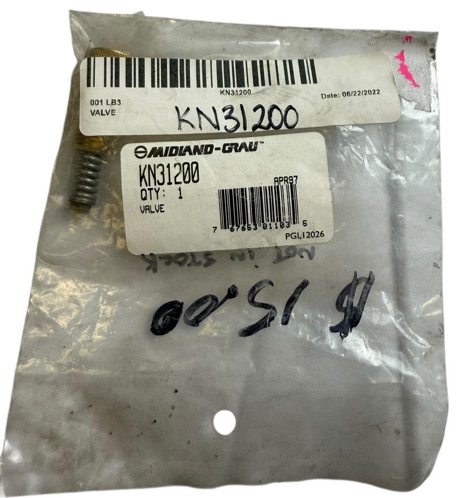 Midland-Grau KN31200 Valve OEM Replacement Part