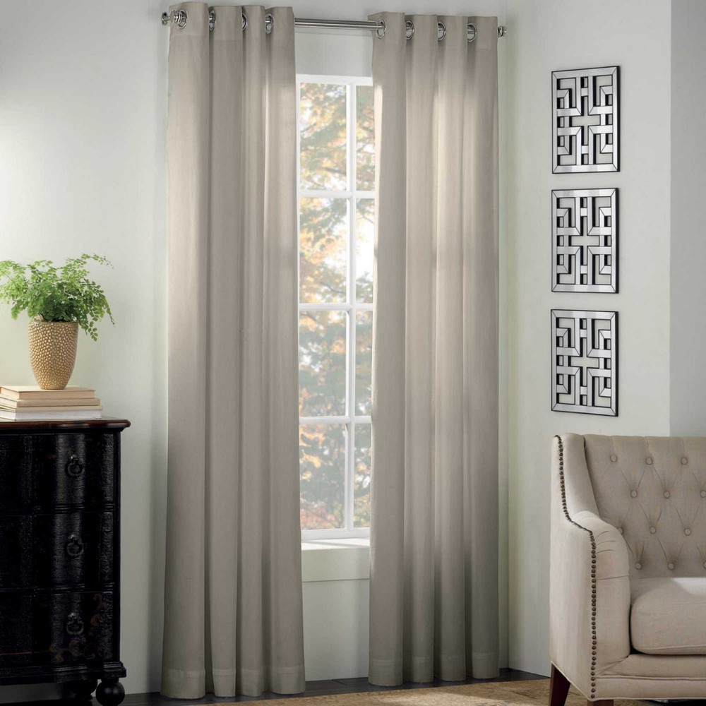 Newport 84-Inch Grommet Window Panel in Gray
