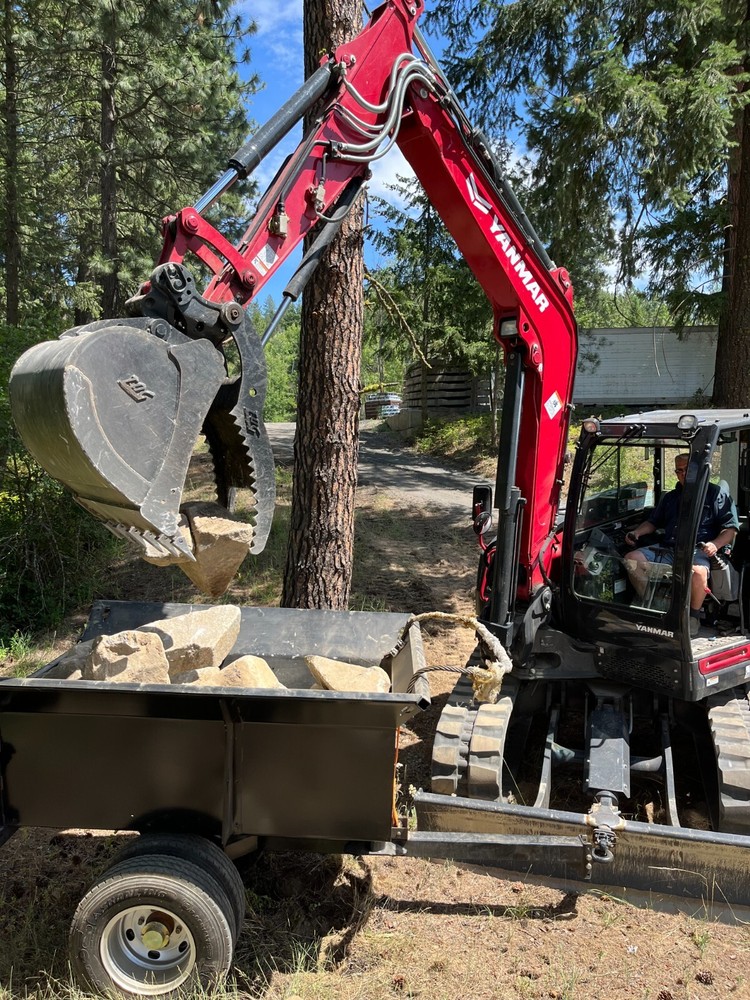 Compact Excavator Dump Trailer