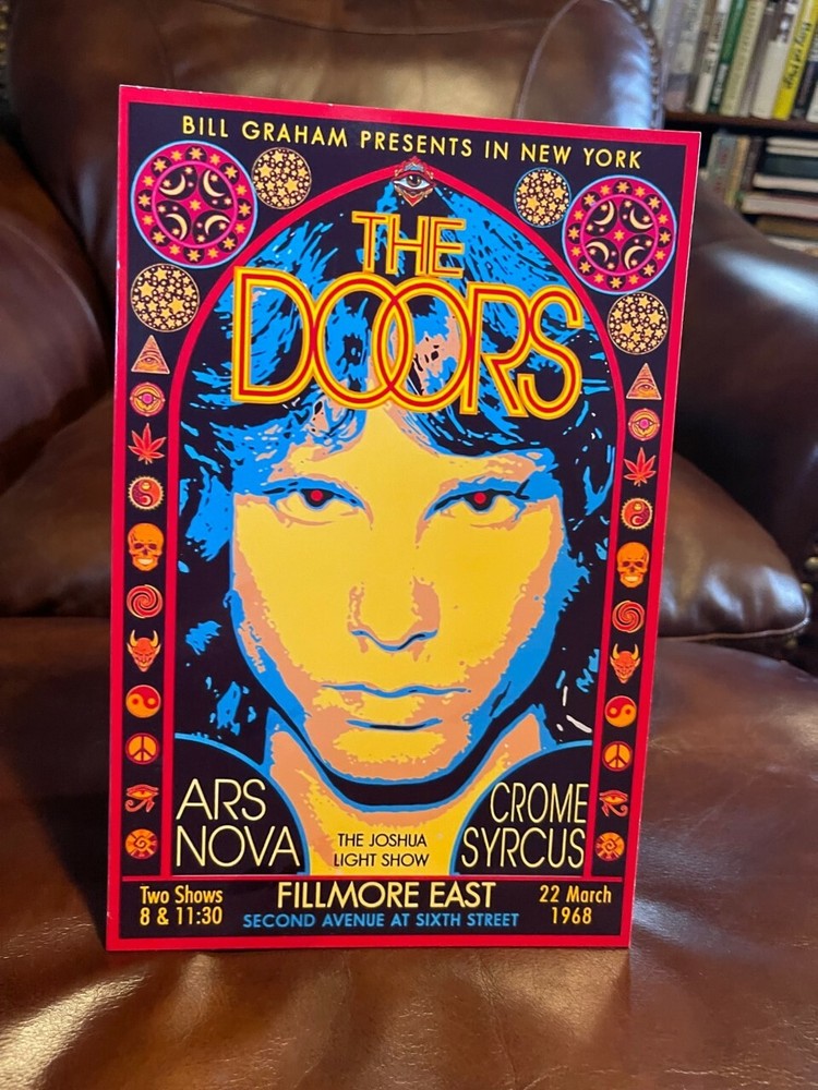 The Doors Reproduction Concert Poster Tabletop Standee 7" X 10 1/2"